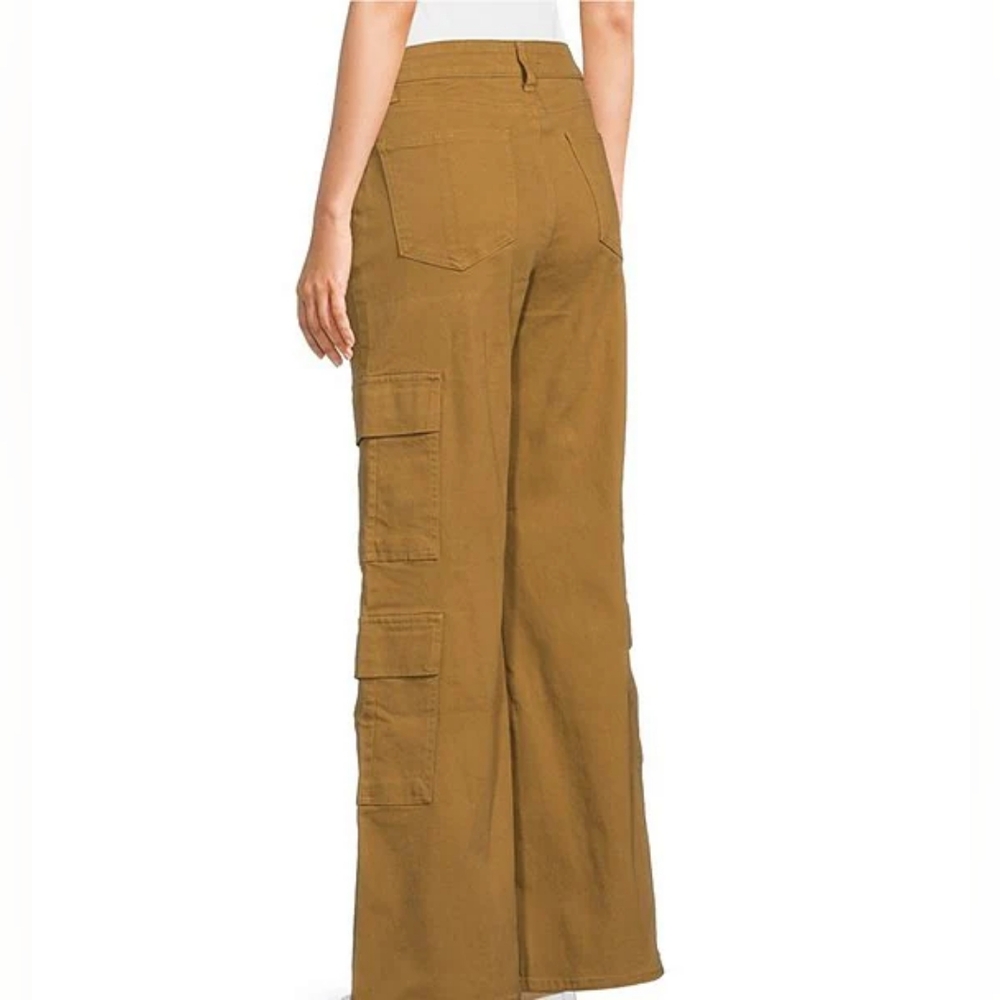 Prosperity Mid Rise Wide Leg Cargo Jeans - Picture 2 of 12